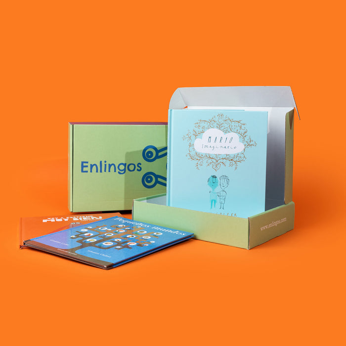 Enlingos Spanish Gift Book Box for Kids